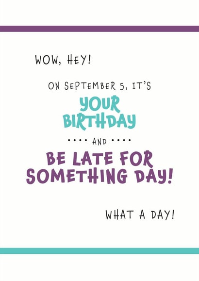 birthday september Birthday Card 27305 created by Need A Holiday?