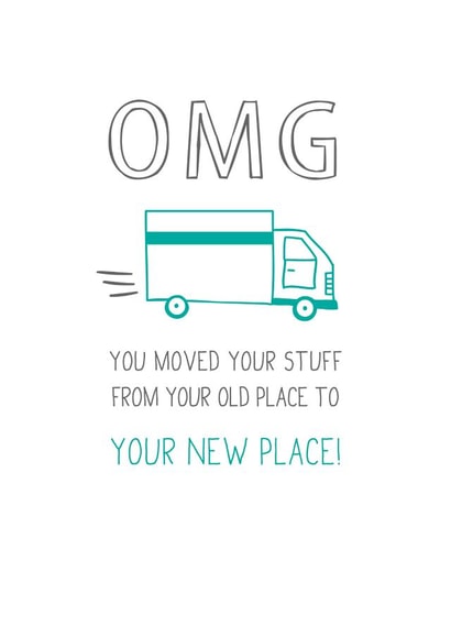 OMG moved New Home Card 4558 created by Prairie Chick Prints