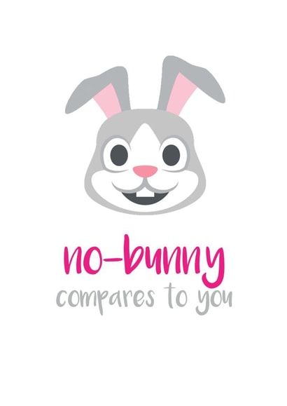 bunny compares Valentines Day Card 29016 created by Let's Dream