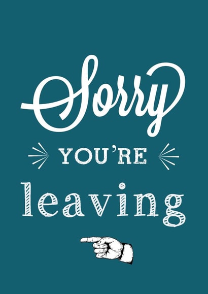 leaving farewell Leaving Card 4211 created by Ilka Dickens