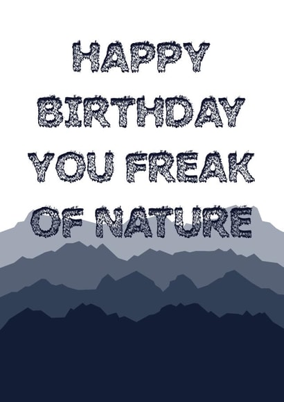 Birthday funny Birthday Card 4212 created by Ilka Dickens