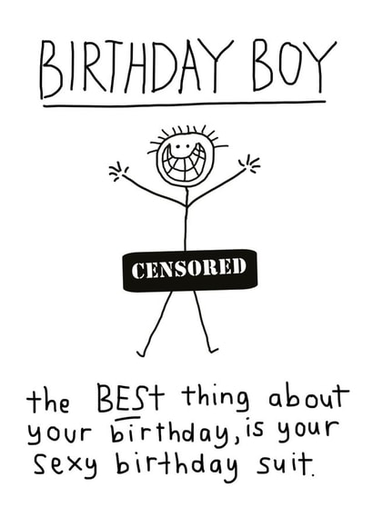 birthday boy Birthday Card 4631 created by Che Dyer