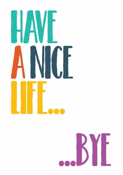 LEAVING TRAVELS Leaving Card 5071 created by Silly Prints