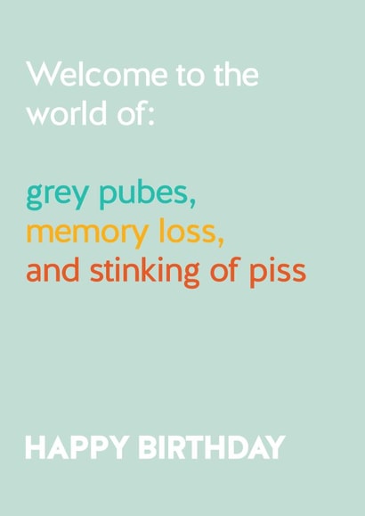 cheeky funny Birthday Card 27410 created by Silly Prints