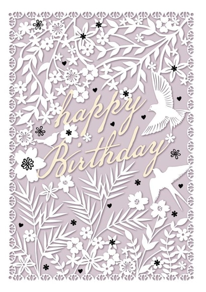 Pretty Birthday Card - Floral - Happy Birthday created by michael cheung