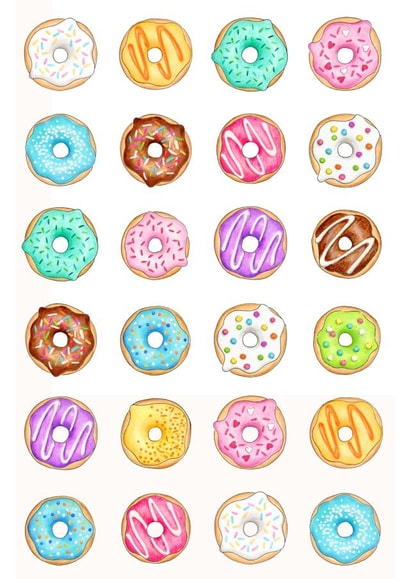 donut donuts Just because Card 6163 created by Hazel Fisher Creations
