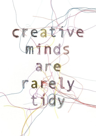 typography creatives Just because Card 1109 created by Sparklymouse