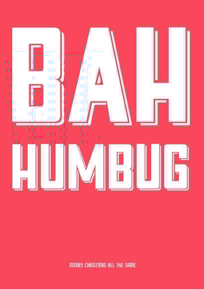 xmas humbug Christmas Card 22302 created by Jon Higham