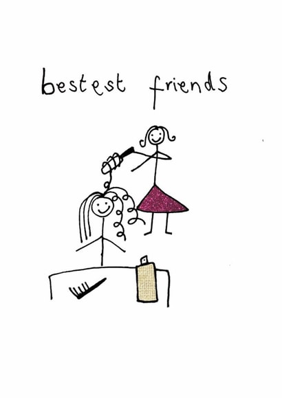 friends friendship Love & Friendship Card 6051 created by Greetings by Nibby Williams