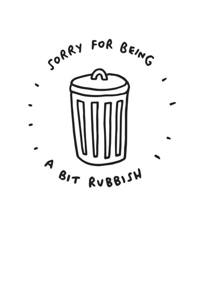 sorry rubbish Sorry Card 5261 created by Veronica Dearly