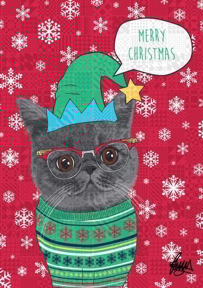 Gina exotic Christmas Card 23937 created by Rose Hill Designs