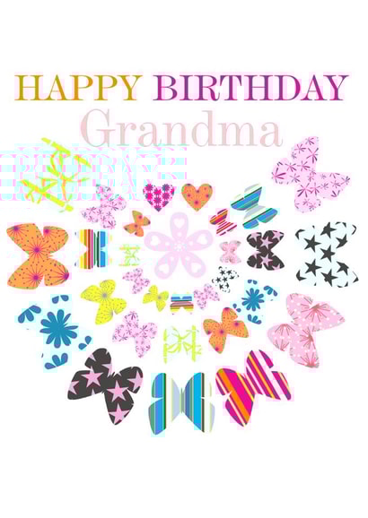 Pretty Birthday Card for Grandma created by Claire Giles