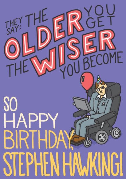 stephenhawking birthday Birthday Card 4597 created by PaperFreckles