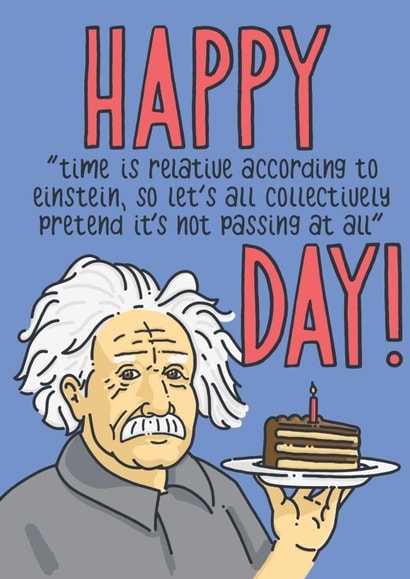 einstein birthday Birthday Card 4598 created by PaperFreckles