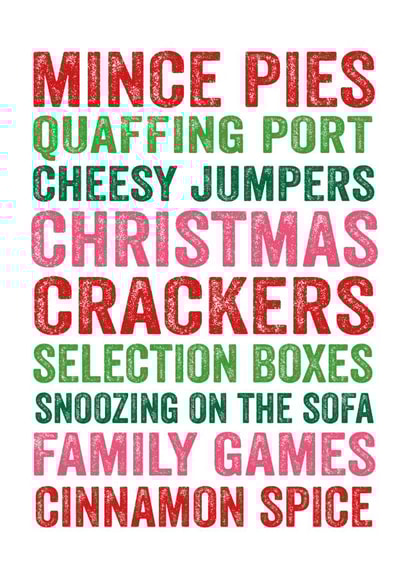 mince pies quaffing Card 3503 created by Do You Punctuate?