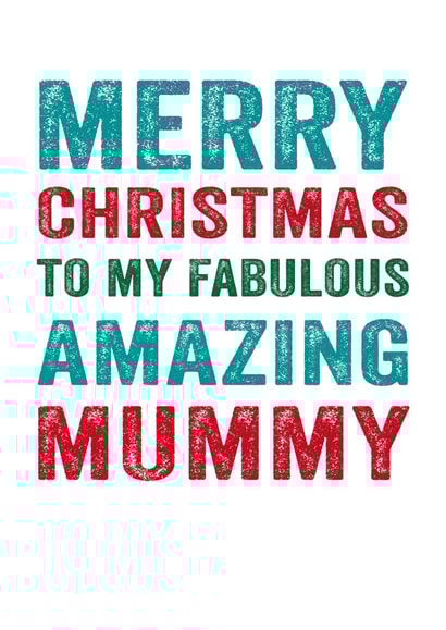 Fabulous amazing Mummy Christmas card created by Do You Punctuate?