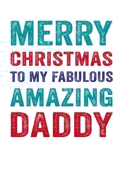 daddy Male Christmas Card 26151 created by Do You Punctuate?