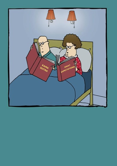 Funny Kama Sutra Anniversary Card / Valentine's Day Card - Great Expectations created by Redback Cards