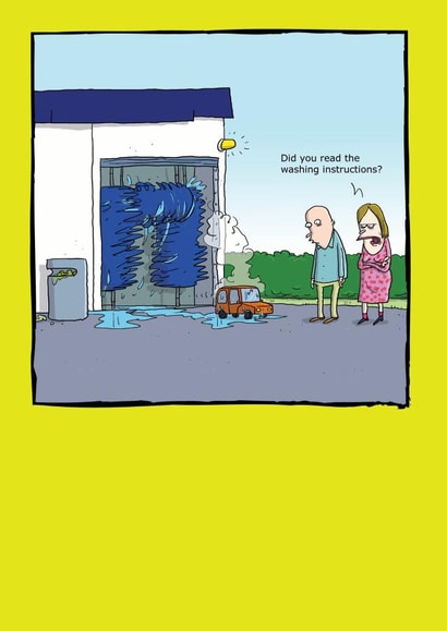 husband wife Humour Card 6513 created by Redback Cards