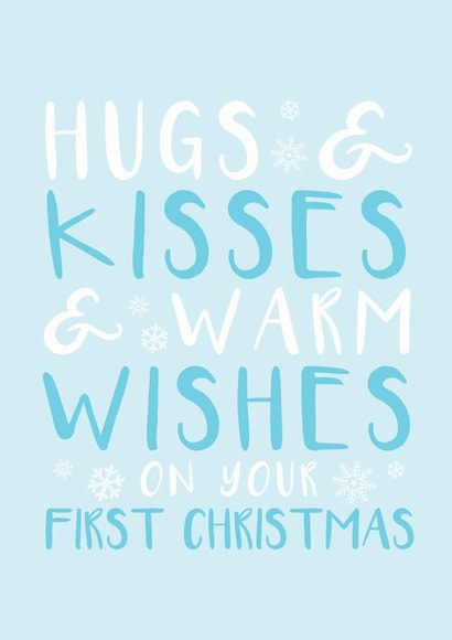 baby first Christmas Card 26318 created by Bow & Bell