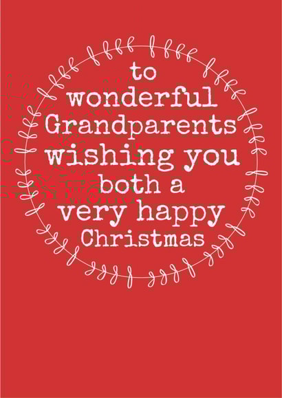 GRANDPARENTS GRANDAD Christmas Card 2788 created by Always Sparkle
