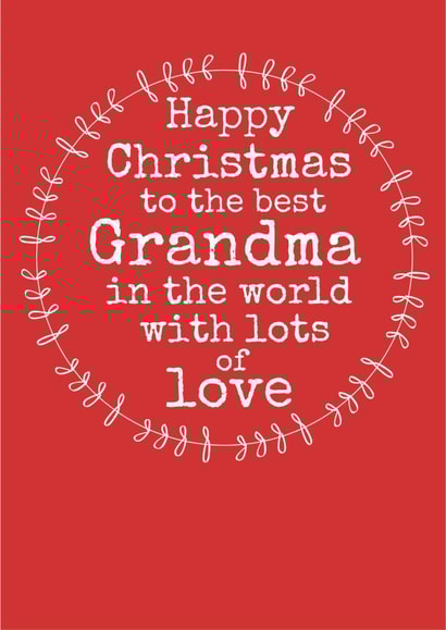 GRANDMA CHRISTMAS Christmas Card 25644 created by Always Sparkle