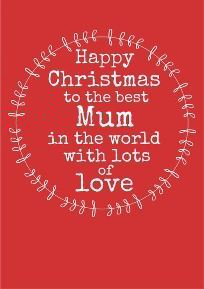 MUM CHRISTMAS Christmas Card 2790 created by Always Sparkle