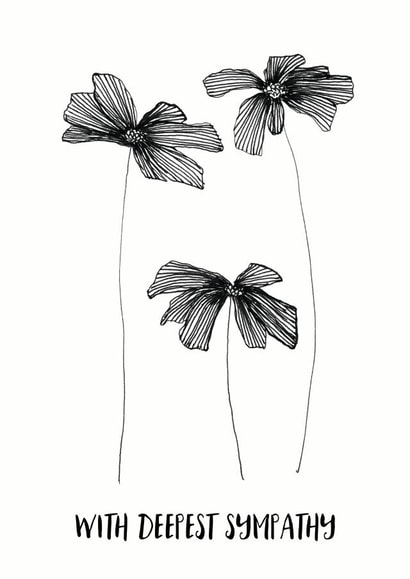 Floral Deepest Sympathy Card created by Celia Hyland