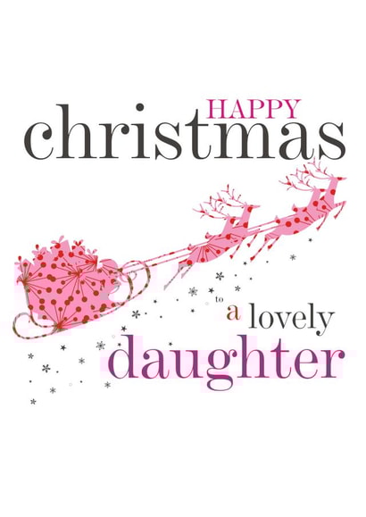 happy daughter Christmas Card 2545 created by Claire Giles