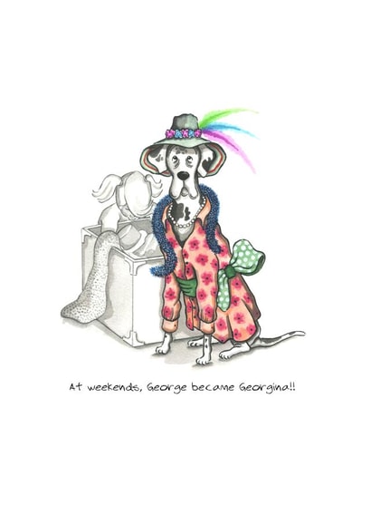 dog george Humour Card 23417 created by Siobhan Barlow