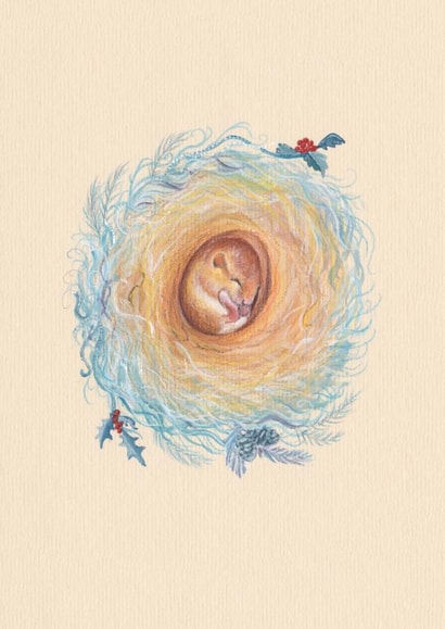 Dormouse Christmas Christmas Card 23789 created by Carina Roberts