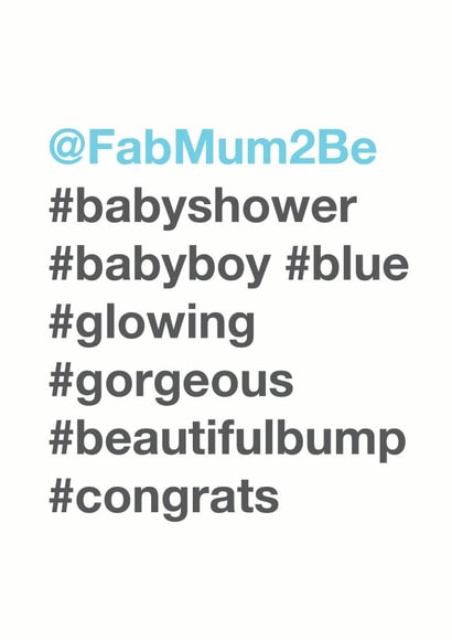 baby shower blue New Baby Card 3708 created by Bow & Bell