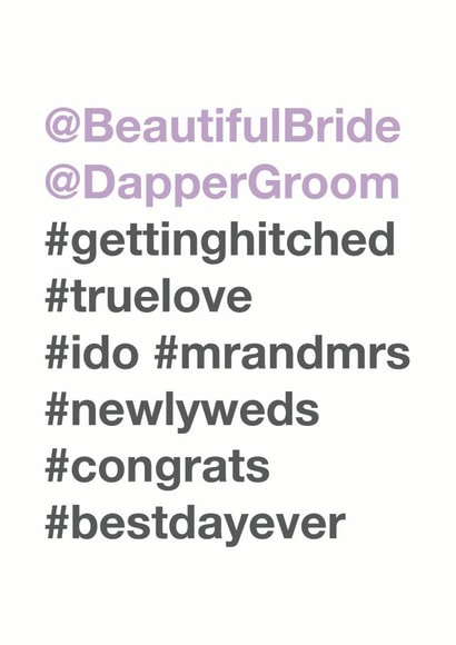 #WEDDING created by Bow & Bell