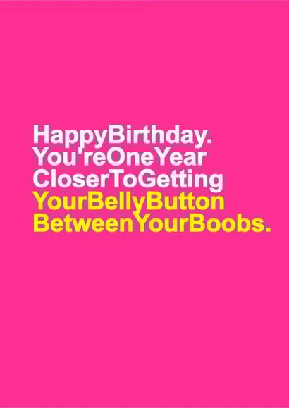 female humour Birthday Card 27974 created by Redrakoon