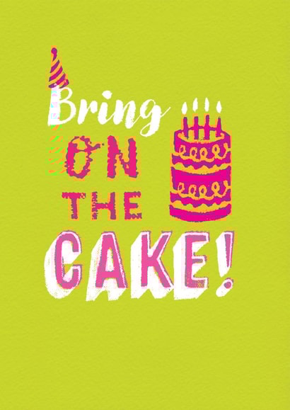 Birthday Cake Birthday Card 29113 created by Unknown Ink