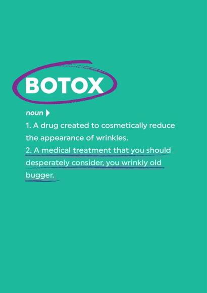 birthday botox Birthday Card 6872 created by Unknown Ink