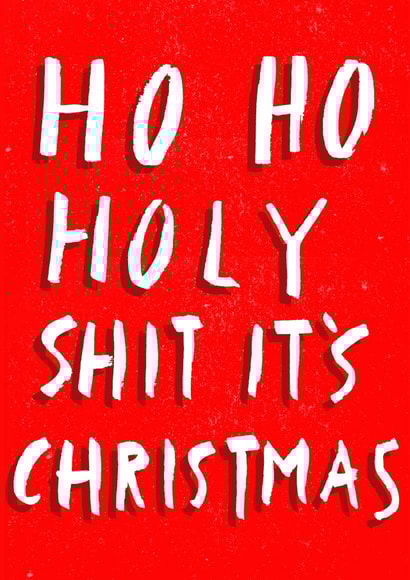 Rude Humour Christmas Card 24887 created by Charly Clements