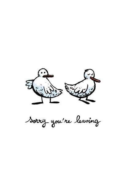 Duck taking a different direction card created by Julien Decaudin