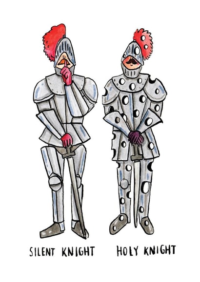 silent knight Christmas Card 27858 created by Jelly Armchair