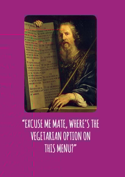 birthday vegetarian Just Because Card 5347 created by Frankie Whistle