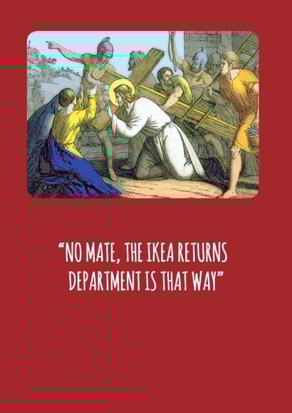 funny atheist Humour Card 5351 created by Frankie Whistle