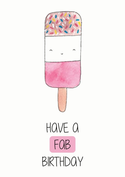 Have a Fab Birthday created by Nicole Julia