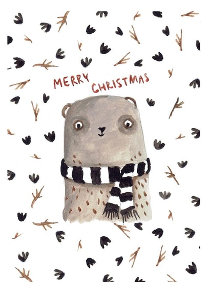christmas animal Christmas Card 22907 created by Agata Madejska