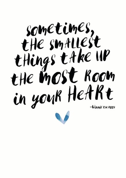 winnie the New Baby Card 6137 created by Rachel Storey Illustration