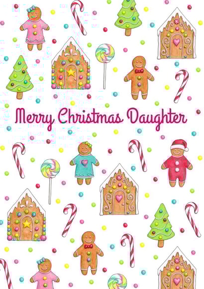 merry daughter Christmas Card 6165 created by Hazel Fisher Creations