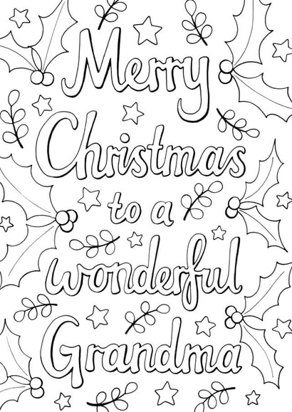 merry grandma Christmas Card 6166 created by Hazel Fisher Creations