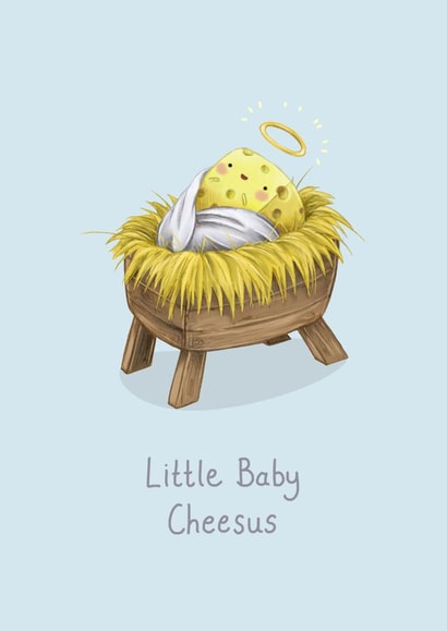 jesus cheesus Christmas Card 1758 created by Katie Corrigan