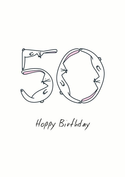 Hoppy 50th Birthday created by Hoppy Bunnies