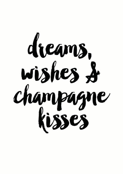 Champagne Kisses Birthday CArd created by Sweetlove Press