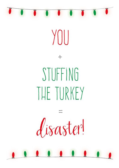 Christmas Turkey Christmas Card 26857 created by Caryl Halstead